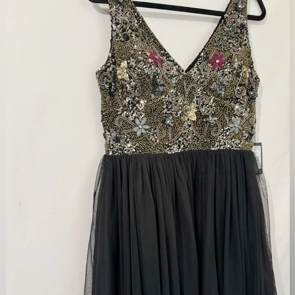 Adrianna Papell Short Sleeveless Cocktail Party Dress Size 12 - Picture 6 of 10